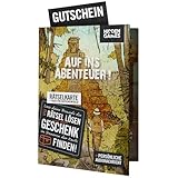 Hidden Games Rätselkarte, Grußkarte, Glückwunschkarte, Escape Room Karte - Die Schatzsuche (Deutsche Edition)