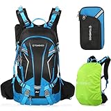 TOMSHOO Wanderrucksack, leicht, wasserdicht, atmungsaktiv, mit Regenhülle für Wandertouren und Touren, 20/30/40 l