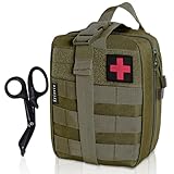 KrisVie Erste-Hilfe-Set, leeres Survival-Set, Mehrzwecktasche für Erste Hilfe im Freien, Camping, Angeln, Armee, Wandern, Feld, medizinische Rettung