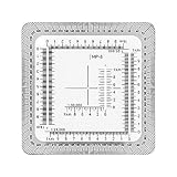 MP8-MilitärstilMGRS/UTMKoordinatengitter Lineal Winkelmesser Koordinatenmaßstab Kartenlesen Topografischer Kartenmaßstab Militärisches Quadratlineal GrooveHole MP8 Praktisches Gitter