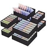 Shodiffy Unterwäsche Organizer, 8 Stück Schubladen Organizer Faltbar Akleiderschrank Organizer Aufbewahrungsbox für Kleidung BHs Socken Krawatten Höschen Scarves