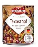 DREISTERN Texastopf 800g I Mit Bohnen & Fleischwurst I Herzhafter Eintopf in recyclebarer Konservendose I Lange Haltbarkeit dank natürlicher Konservierung I Hausmacher Qualität