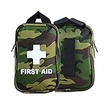 Erste Hilfe Set, Survival 168 Stück Notfall Kompakt Kit mit Erste Hilfe Gürteltasche Edc Kleine Pouch für Haus, Büro, Camping, Wandern, Sport, Rettung