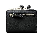 Ledger Geldbörse, kurze Geldbörse, Kartenhalter, Handtasche (Schwarz, Einheitsgröße)