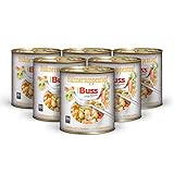 Buss klassische Hühnersuppe - Deftiger Suppentopf mit Hühnerfleisch, Muschelnudeln und Gemüse - Lang haltbare Fertiggerichte zum Aufwärmen in Mikrowelle & Topf - 6 x 800g