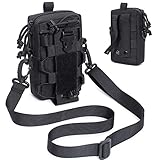 MEQI Taktische EDC Gürteltasche Molle Tasche, Organizer Hüfttaschen für Wandern Handy Wasserflasche Reisen mit Schultergurt