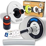 MaJoCompTec® WATERTWIN Tankdeckel mit Wasseranschluss | Wassertankdeckel Befülladapter für Wassereinfüllstutzen | Wohnmobil Wohnwagen Zubehör (ECO-Version + Schlauchkupplung, Adapter 3-PIN D:78)