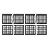 Vorzeltboden 8er Set Vorzelt Bodenplatten aus Eva 60x60cm Puzzlematte 2,8m² Markisen Zeltboden Schwarz