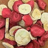 Gefriergetrocknete Früchte Mix ErdBana XL 300g | Getrocknete Bananen + Gefriergetrocknete Erdbeeren Gefriergetrocknete Früchte Probierset | Freeze Dried Fruit Strawberry Banana Mix | ZingyZoo