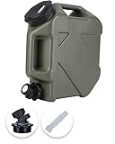 PKKP Wasserkanister mit Hahn, 10L Camping Wassertank BPA-frei, Tragbarer Wasserbehälter, Auslaufsicher, Large Trinkwasser Kanister für Outdoor, Camping, Wandern, Notfallvorsorge