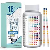 150x 16-in-1 Wasserteststreifen, Trinkwasser Teststreifen für Trinkwasserqualität, Wasserhärte, pH-Wert, Schnelltest für Leitungswasser, Schnelle Analyse der Wasserqualität für Zuhause