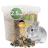 Eggersmann Uncle Pet 2,5 kg Kaninchenfutter - Premium Kaninchen Müsli - Kaninchen Futter mit der natürlichen Kraft aus Kräutern und Karotten - Kaninchenzubehör (2,5 kg Eimer)