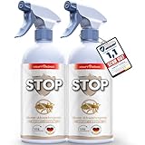 KRAFTKÖNIG PREMIUM Läusespray - Sofort + Effektiv Formel - 2x 500ML Läuse Abwehrspray für Textilien, Möbel und Umgebung - Anti Läuse Spray als ideale Ergänzung zum Läuseshampoo