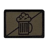 Café Viereck ® Bundeswehr Aufklärer - Lustige Bier Taktik Zeichen Gestickt mit Klett - 5 cm x 3,5 cm