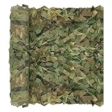 NAKIHOUSE Tarnnetz 1.5x2m Camouflage Netz Jagd Wildcampen Waldlandschaft Outdoor Garten Party Dekorationen Sonnenschutz