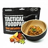 Tactical Foodpack Rindfleischeintopf mit Kartoffeln in großer Portion - Gefriergetrocknete Mahlzeiten I zum Verzehr bereit I MRE I Survival I Outdoor Nahrung I Trekking Nahrung I Expedition I Büro