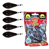 PRO FILSTAR Grundblei Long Cast 5x100g - Wirbel Blei Angeln - Angel Bleie Set - Grundangeln - Birnenblei Angeln - Blei Gewicht - Angelblei - Fishing Weights - Bleigewichte – Tropfenblei – Karpfenblei