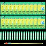 WEDNOK 100 Stück Angeln Knicklichter Angelruten Leuchtstäbe 4,5x37mm Fishing Glow Sticks Nachtfischen Fluoreszierendes Licht Float Angelzubehör für Nachtfischen Karpfen Raubfische Anfänger Angler