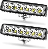 innislink LED Arbeitsscheinwerfer, 18W LED Zusatzscheinwerfer 12V 24V Auto Scheinwerfer IP67 Wasserdicht 6000K LEDs Strahler Auto für SUV Truck Traktor Offroad LKW - 2 Stück