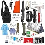 Survival | Notfall-Überlebensausrüstung | Fluchtrucksack | Set 83-Teile Prepper