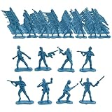 Larfraecy Soldaten Figuren 100 Stück Mini-Soldatenfiguren Spielzeug,Soldaten Spielset für Jungen Soldaten Figuren Spielzeug Militärfiguren Armee Männer Figuren Rollenspiele (Blau)
