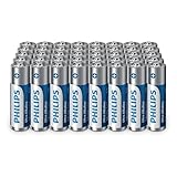 Philips Ultra AA Alkali-Batterien - Langlebige Batterien für Fernbedienungen, Spielzeug und Uhren, 40 Stück