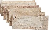 Othmar 6 STK Birkenplatte 30x12cm Birkenrinde Holzplatte Rinde Birke Rindenplatten Naturdeko Untersetzer Tischdeko Herbstdeko Weihnachtsdeko Basteln Birch Wood …