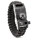 Steinbock7 Matterhorn 16in1 All-in-One Paracord Armband, widerstandsfähig, Mini-MultiTool, Survival Gadget