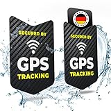 tagplus® Premium GPS Fahrrad Aufkleber [2 STK.] mit bombenfester Klebekraft für maximalen Diebstahlschutz inkl. Anleitung I KEIN GPS Tracker I wetterbeständig & klimaneutral Made in Germany
