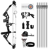 REAWOW Compound Bogen Compoundbogen Jagdbogen Pfeile Set 30-60 LBS Einstellbare Sportbogen Erwachsene und Compound Bögen Komplett Set 310fps