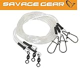 Savage Gear Regenerator Trace 50cm 0,85mm 20kg - 3 Mono Hechtvorfächer, Raubfischvorfach Spinnvorfach zum Spinnangeln Hechtvorfach