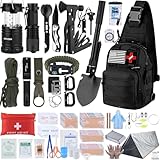Außen Notfall Survival Kit, 250PCS Überlebenswerkzeug Set, Taktische Ausrüstung und Trauma-Tasche, für Erdbeben, Bug-Out-Situationen, Outdoor-Abenteuer, Geschenke für Männer zum Vatertag