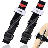 2 Stück Tourniquet, Hämostatische Bandage, Outdoor-Notfall-Tourniquet, tragbare Tourniquet-Erste Hilfe für Camping, Wandern, Bergsteigen, Outdoor-Sport