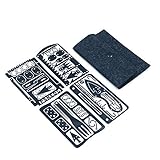 Namvo Survival Card, Multi-Tool Card, 4-teiliges handgefertigtes Edelstahl Überlebenswerkzeug Fischen Camping Wandern Jagen Notfallset mit Aufbewahrungstasche