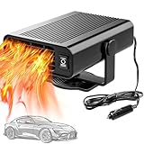 12v Heizung,Auto Heizung,Akku Heizung Auto,2 in 1 Heizung Und Kühlung Car Defroster,Tragbare Auto Heizung,150W Autoheizung Mit Zigarettenanzünder,Autoheizung 12v,Heizung Auto(Schwarz)