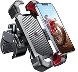 JOYROOM 2024 Handyhalterung Fahrrad, [1s Auto-Sperre][100mph Militär Anti-Shake] Handyhalterung Motorrad, [5s Install] Universal Lenker Holder für iPhone 15 Samsung S24, Alle 4,7‘’-7' Smartphone