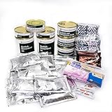 Notfallpaket 5T – Fleisch | 5-Tagesration mit Langzeithaltbarkeit | Komplett-Notvorrat mit Fertiggerichten, Brot, Hartkeksen, Schokolade & Wasser | Für Krisenvorsorge, Outdoor & Camping
