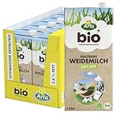 ALRALA Haltbare Weidemilch H-Milch fettarme milch% 3,8 Fett Haltbare Milch 1000 Mililiter, 12 er