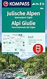 KOMPASS Wanderkarte 064 Julische Alpen, Nationalpark Triglav / Alpi Giulie 1:25.000: 3in1 Wanderkarte mit Aktiv Guide inklusive Karte zur offline ... Fahrradfahren. Skitouren. Langlaufen.