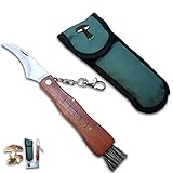 CUPERINOX pilzmesser mit bürste | schwammerlmesser mit pinsel | pilzmesser | pilzpinsel | klappmesser | taschenmesser