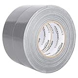 Amazon Basics Paketband Rollen, 2 stück, 5.1 cm x 55 m, Silberfarben