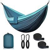 Hängematte Outdoor Camping 2 Personen 300 x 200 cm Ultraleicht Reise Hängematte 300 KG Tragfähigkeit Nylon Garten Strand Doppelhängematte