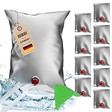 ZELTNACHT 10x Premium Wasserbeutel 30L BPA-frei - Faltbar & Wiederverwendbar für Camping, Wandern, Survival - Sicherer Trinkwasserspeicher, Outdoor-Zubehör, Notfall-Kit, Effiziente Wasseraufbewahrung