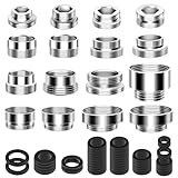16 Stück Wasserhahnadapter Set, Wasserhahn Küche Adapter Wasserhahn Adapter für Spültischarmatur Gewindeadapter für Wasserfilter Wasserhahn Aufsatz für Gartenschlauch Anschluss