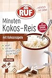 RUF Tassen Kokos-Reis mit Kokos-Raspeln, Instant Reisbrei aus der Tasse, Tassengericht für unterwegs oder zwischendurch, fertig in 7 Minuten, 1 x 58g