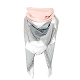 EOAMGO Schals & Tücher für Damen, Schal Damen, Schals für Damen, Halstuch Damen, Dreieckstuch Damen, Herbst- und Winterschal, karierter Schal, Schal aus Wollimitat (Rosa)