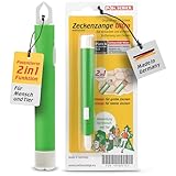 Dr. Schick Zeckenzange Ultra [2-in-1 Zeckenhaken & Zeckengreifer] - patentierter Zeckenschutz für Mensch und Tier - große und kleine Zecken zuverlässig entfernen