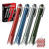 GEARLITE Taschenlampe, Mini LED Kleine Taschenlampen, IPX4 Wasserdicht Stiftlampe, Handheld Taschenlampe Klein, Stift Lampe Perfekt für Inspektion, Arbeit, Reparatur, Zuhause, Notfälle - Farbig
