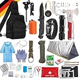 Survival | Notfall-Überlebensausrüstung | Fluchtrucksack | Set 83-Teile Prepper