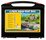 sera Aqua-Test Box (+ CI) | Wasseranalyse für Fortgeschrittene | pH-Wert, Gesamthärte, Nitrat & mehr | Ohne Chemikalieneinsatz | Schnelle Algenprävention | Für alle Aquarienarten